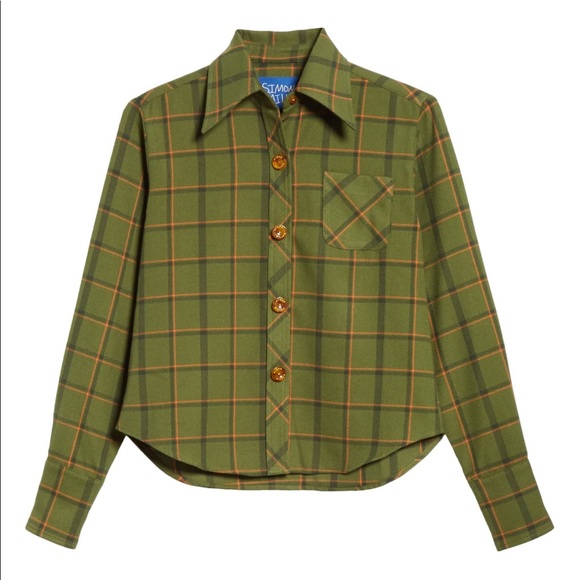 Simon Miller Forest Plaid Shirt - Picture 1 of 6